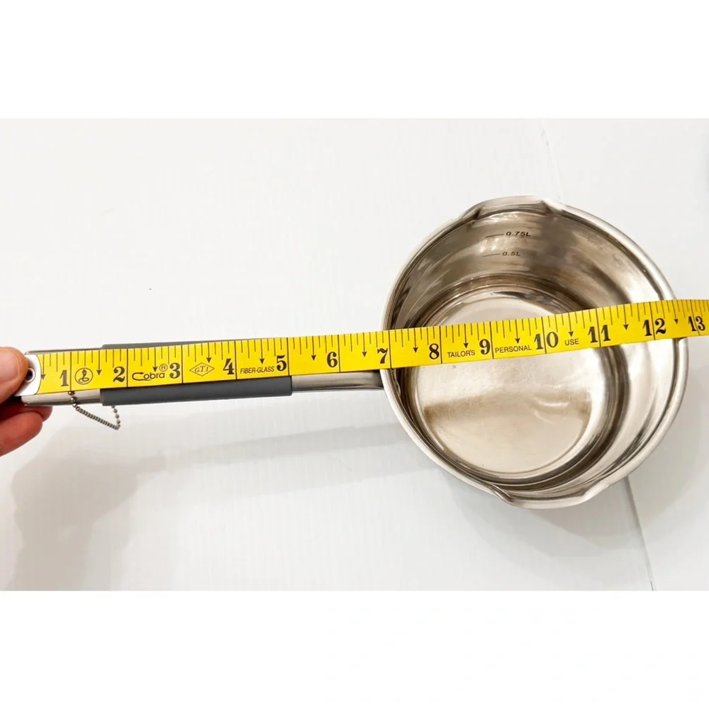 David Burke Gourmet Pro Stainless Saucepan with Lid 1.3 Qt